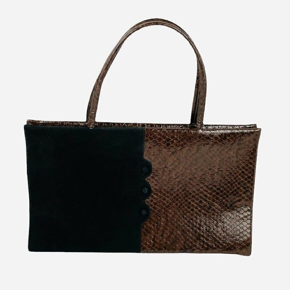 RARE VTG 50s Sydney of California Snakeskin Purse Handbag Exotic Luxury Reptile